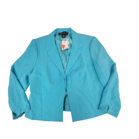 Bonnie Roseman collection 16 w blue long sleeve blazer - Picture 1 of 5